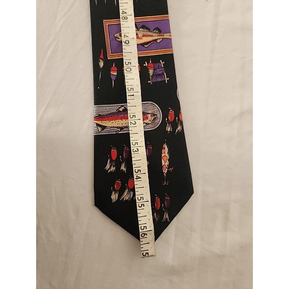 Fun Vintage Fishing Theme Tie